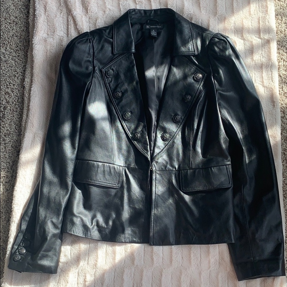 INC Women’s Leather Blazer/Jacket